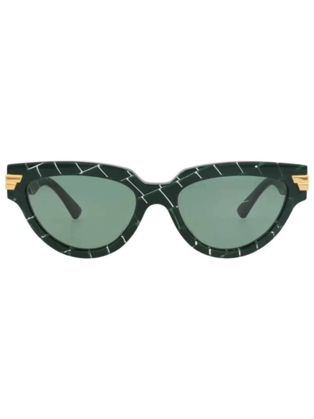 New Bottega Veneta Womens Cat Eye Green Green Green Fashion Designer Sunglasses
